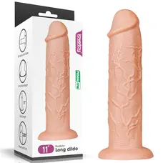 LoveToy - Realistic Long Dildo Flesh 11 - Фаллоимитатор на присоске, 28х6 см