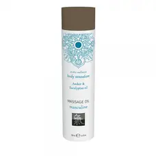 Shiatsu Masculine Amber - массажное масло с ароматом амбры и эвкалипта, 100 мл
