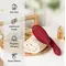 Womanizer Duo 2 + Лубрикант 50 мл - Вибратор с вакуумным стимулятором, 20.3х3.5 см (бордовый)