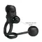 LyBaile Pretty Love Vibro Penis Sleeve Black IV - Ерекційне віброкільце, 20.3х6.3 см