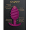 Gvibe Gplug Twist 2 - Витая анальная пробка для длительного ношения, 10.5х3.9 см (фуксия)