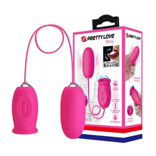 Pretty Love Daisy Licking Vibrator Pink - Виброяйцо, 7,3 см (розовый)