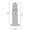 Фаллоимитатор Get Real Skin Foreskin Dildo, 16 см
