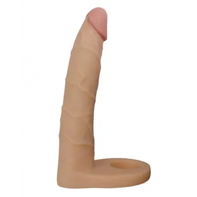 LoveToy - The Ultra Soft Double Flesh 7" - Насадка для подвійного проникнення, 17х3 см