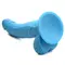 Pop Peckers 7.5" Dildo With Balls - Blue - Фаллоимитатор, 21,5 см (голубой)