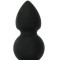Tom of Finland Weighted Silicone Anal Plug - Большая фигурная анальная пробка, 12,7х5,7 см (чёрный)