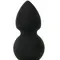 Tom of Finland Weighted Silicone Anal Plug - Большая фигурная анальная пробка, 12,7х5,7 см (чёрный)