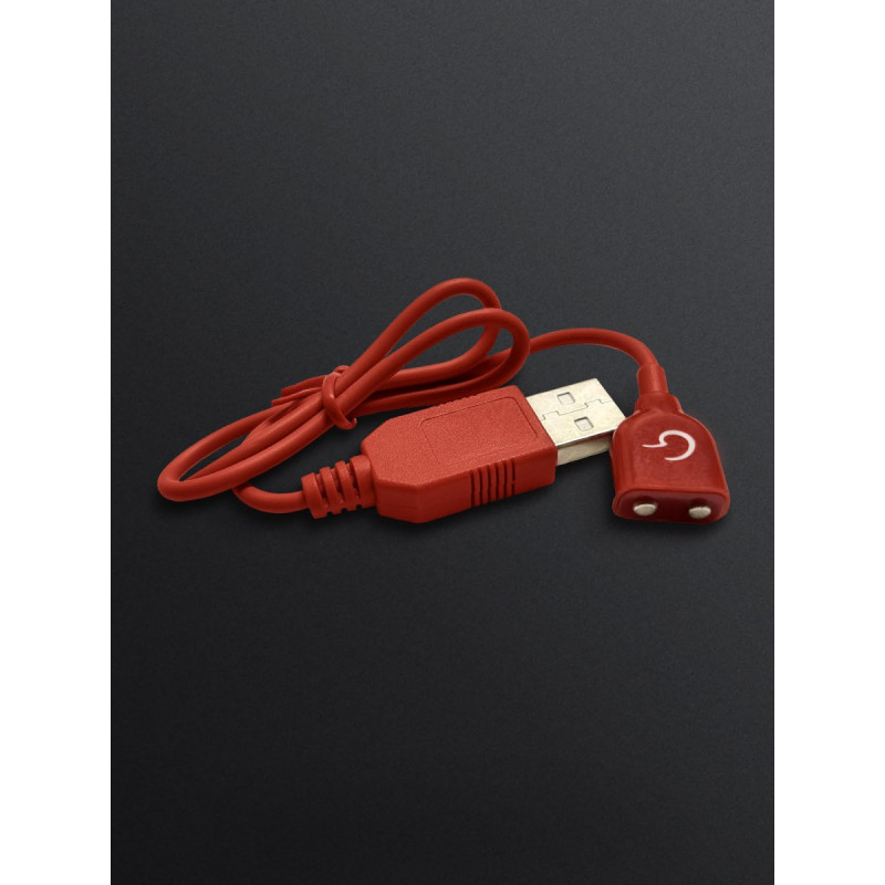 Gvibe USB Charger - Универсальное магнитное USB-зарядное устройство для секс-игрушек, (красный)