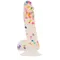 Addiction - Party Marty - 7.5" - Frost & Confetti - фаллоимитатор с конфетти, 19х3.8 см (белый)