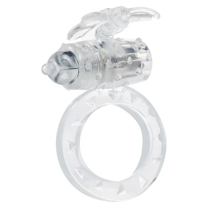 Toy Joy Flutter Ring - виброкольцо, 7х3 см (прозрачный)