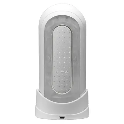 Tenga Flip Zero EV ( Electronic Vibbration) - розкладний японський мастурбатор з вібрацією, 18х7.5 см (білий)