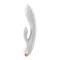 Satisfyer Double Flex - Вібратор-кролик з трьома моторчиками, 20.1х4.6 см (білий)