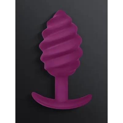 Gvibe Gplug Twist 2 - Витая анальная пробка для длительного ношения, 10.5х3.9 см (фуксия)