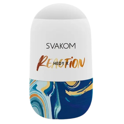 Svakom Hedy X Masturbator Reaction Реакция - мастурбатор-яйцо, 9х5 см (синий)