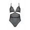 Passion Amberly Corset - Корсет напівпрозорий, 4XL/5XL