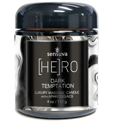 Масажна свічка Sensuva HERO Dark Temptation, 113 мл