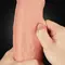 LoveToy 11" Nature Cock Flesh - Гігантський фалос на присоску, 28х5.3 см