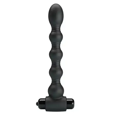 LyBaile Pretty Love Lynn Anal Stimulator - Анальна пробка з вібрацією, 8.2х2.6 см (чорна)