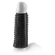 Pipedream FX Magic Pleasure Sleeve - стимулююча насадка на член, 13.9х4.5 см (чорний)