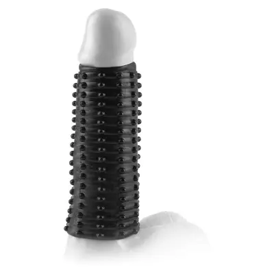 Pipedream FX Magic Pleasure Sleeve - стимулююча насадка на член, 13.9х4.5 см (чорний)