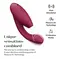 Womanizer Duo 2 + Лубрикант 50 мл - Вибратор с вакуумным стимулятором, 20.3х3.5 см (бордовый)