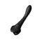 Zalo Bess Pin Point Vibrator - Изысканный вибратор для клитора с насадками, 22х3.3 см (чёрный)