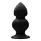 Tom of Finland Weighted Silicone Anal Plug - Большая фигурная анальная пробка, 12,7х5,7 см (чёрный)