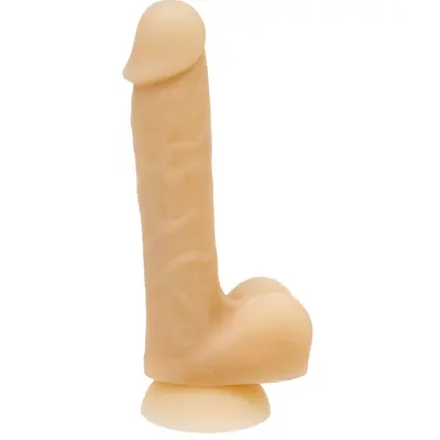 Addiction David 8" Bendable Silicone Dong - Реалистичный силиконовый фаллоимитатор на присоске, 15.2х3.8 см