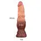 Dual-Layered Silicone Nature Cock 9.5" - Фалоімітатор, 24.5 см (тілесний)
