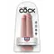 Подвійний фалоімітатор King Cock 7 Two Cocks One Hole, 18х6 см (тілесний)