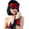 Art of Sex Mask and Handcuffs - Кружевная маска на глаза с наручниками