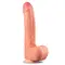 LoveToy 11" Nature Cock Flesh - Гігантський фалос на присоску, 28х5.3 см