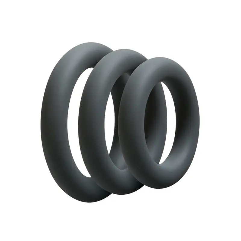 Doc Johnson OptiMALE 3 C-Ring Set Thick набор эрекционных колец, 3 шт