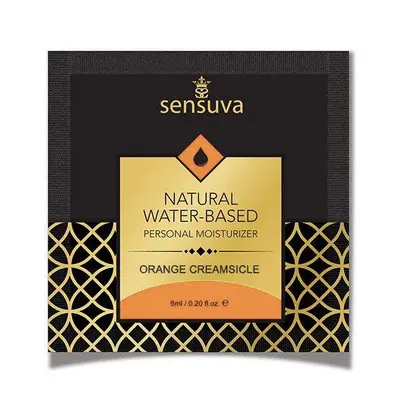 Sensuva - Natural Water-Based Orange Creamsicle - Пробник лубриканта, 6 мл