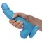 Pop Peckers 7.5" Dildo With Balls - Blue - Фаллоимитатор, 21,5 см (голубой)