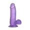 LoveToy Jelly Studs Crystal Dildo Small 6" - Фаллоимитатор с мошонкой, 15 см