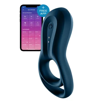 Satisfyer Epic Duo Connect App - эрекционное смарт кольцо с вибрацией, 11.1х4.9 см (синий) Satisfyer Epic Duo Connect App - эрекционное смарт кольцо с вибрацией, 11.1х4.9 см (синий)