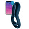 Satisfyer Epic Duo Connect App - эрекционное смарт кольцо с вибрацией, 11.1х4.9 см (синий)