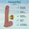 Фаллоимитатор Erospace Natural Play Silicone Dildo D5, 22 см