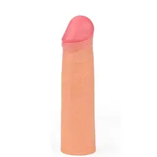 LoveToy Revolutionary Silicone Nature Extender - Удлиняющая эластичная насадка на член,+5 см (телесный)