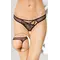SoftLine Thongs 2441 - Жіночі трусики, M/L (чорний)
