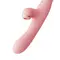 Zalo Rose Rabbit Thruster Strawberry Pink - Потужний пульсатор з ніжним дизайном, 25х3.6 см (рожевий)