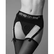 Трусики для страпона з підв’язками для панчіх Strap-On-Me Rebel Harness, XS