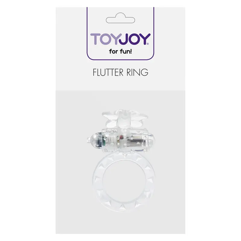 Toy Joy Flutter Ring - виброкольцо, 7х3 см (прозрачный) Toy Joy Flutter Ring - виброкольцо, 7х3 см (прозрачный)