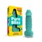 Pure Bliss Big - Крафтовое мыло-член с присоской, 18х4.2 см (бирюзовый)