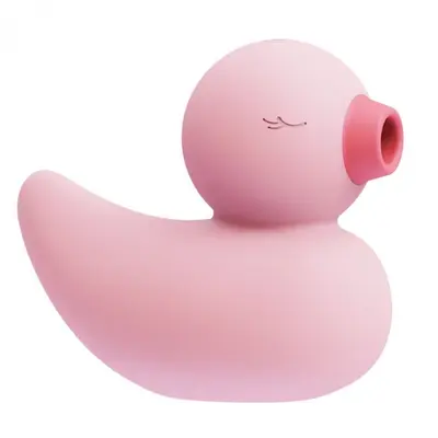 Cute Vibe Ducky - Вакуумний вібратор для клітора, 9.8х1.2 см (рожевий)