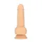 Bms Factory Naked Addiction 6.5" Thrusting Dong With Remote - Вібратор з пульсацією, 16.5х3.4 см