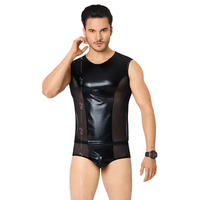 SoftLine Shirt and Shorts 4605 - Комплект чоловічої білизни, M/L (чорний)
