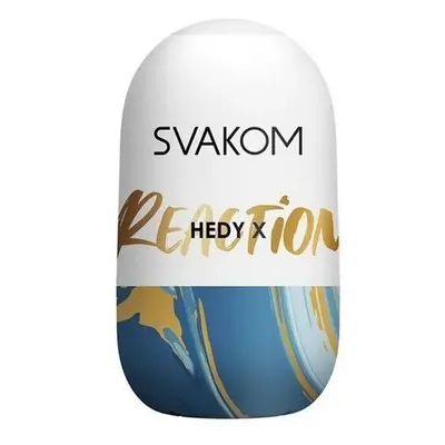 Svakom Hedy X Masturbator Reaction Реакція – мастурбатор-яйце, 9х5 см (синій)