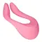 Satisfyer Partner Multifun 2 - многофункциональный вибратор для пар, 13х7х3.5 см (розовый)